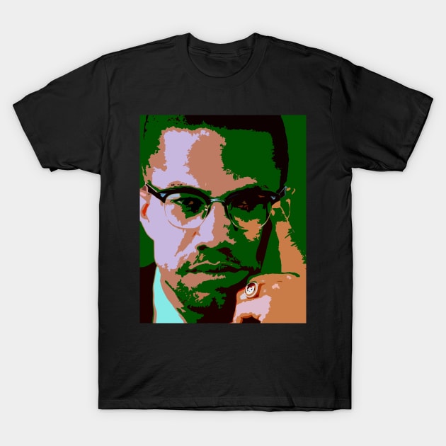 malcolm x T-Shirt by oryan80